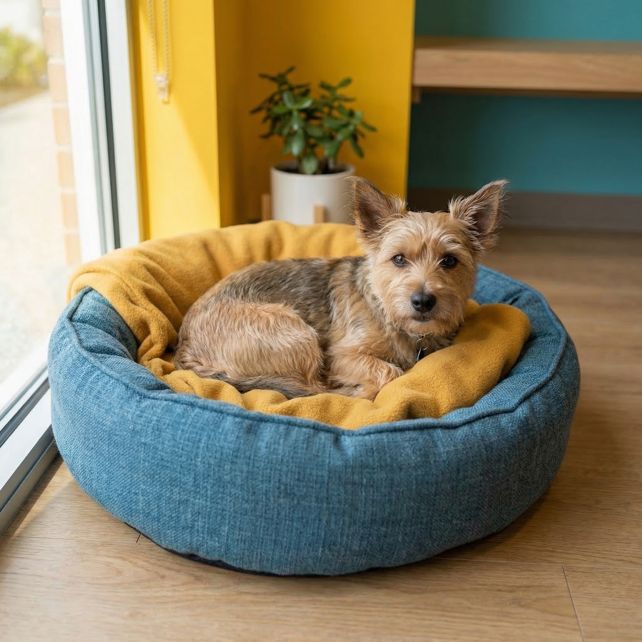 Dog being examined during a wellness check at Van City Veterinary Hospital